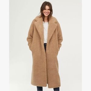 Long pile teddy bear coat